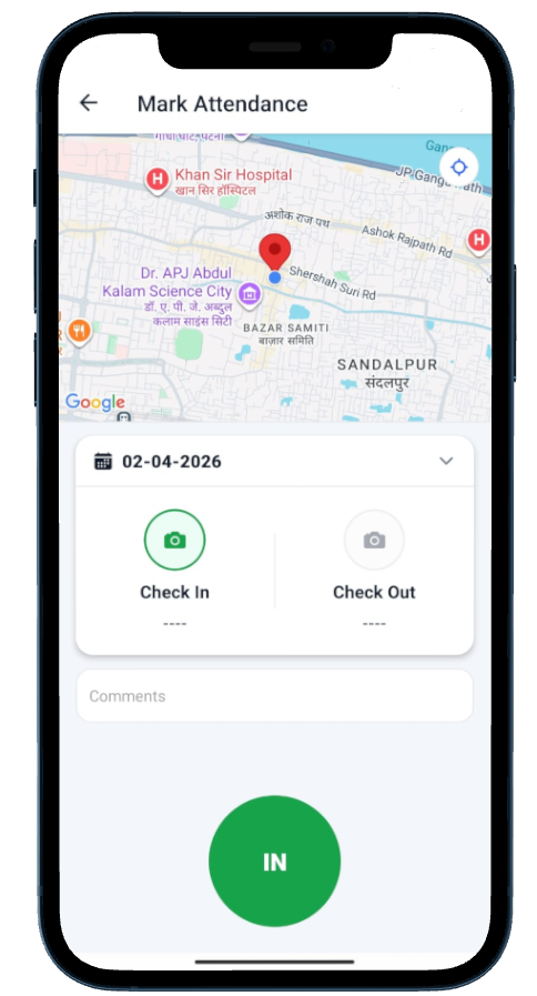 Dashboard Screen Mockup
